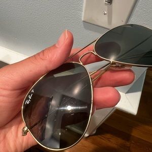 Ray Ban Polarized Gold/Green